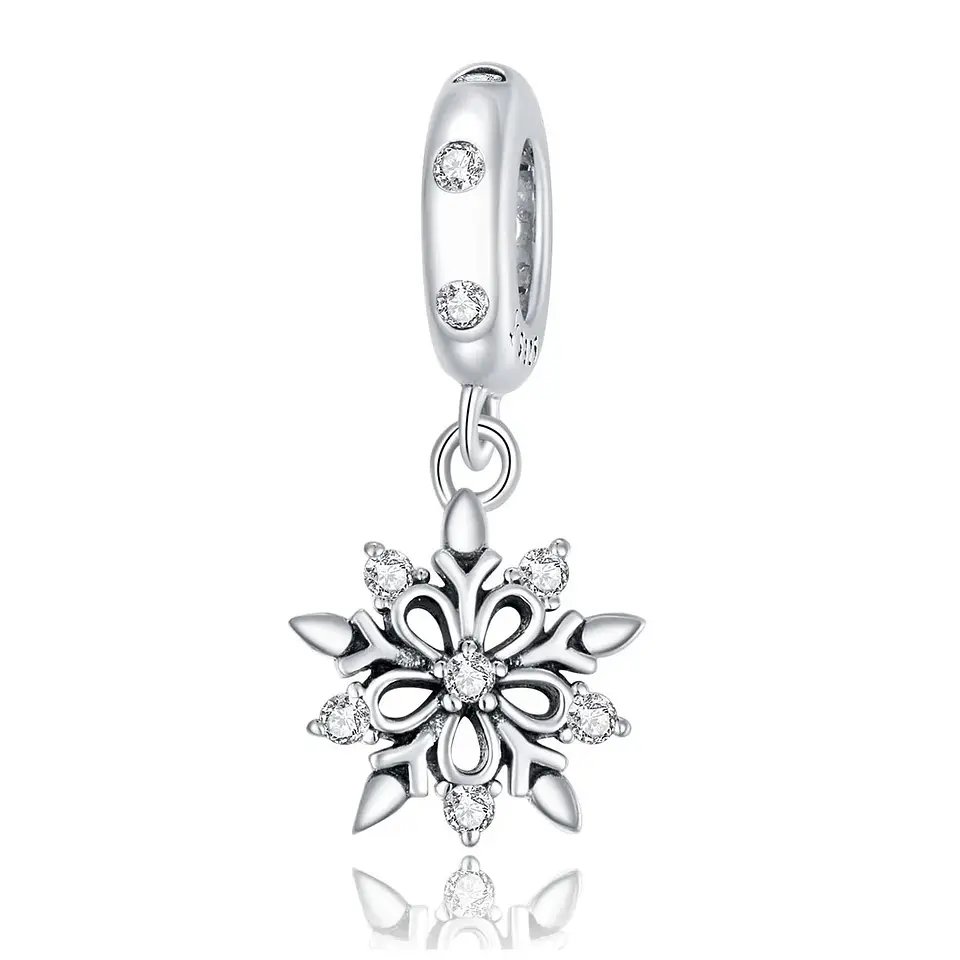 Charm Dije Plata 925 Copo de Nieve Silver 1