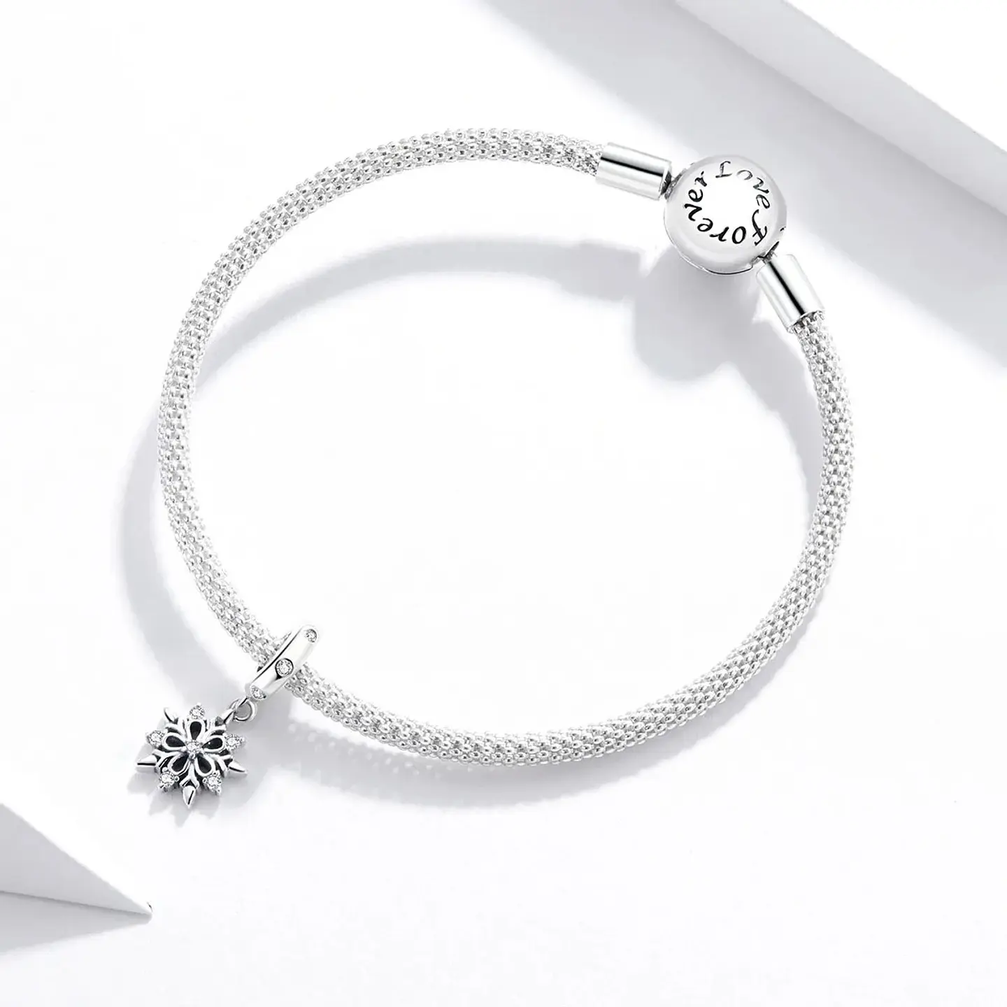 Charm Dije Plata 925 Copo de Nieve Silver 2