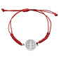 Pulsera Hilo Rojo Trenzado San Benito Acero - Miniatura 1