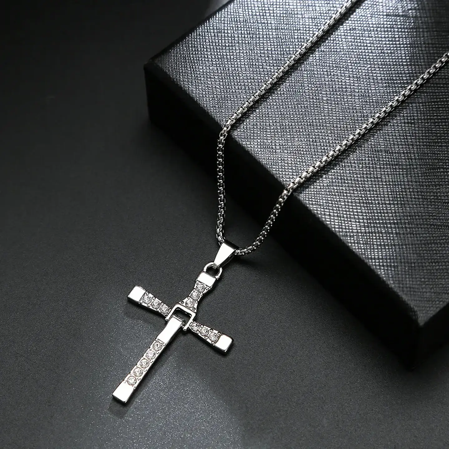 Collar Cruz de Dominic Toretto Acero 50x30mm 6