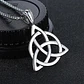Collar Colgante Simbolo Triqueta Celta Acero - Miniatura 5