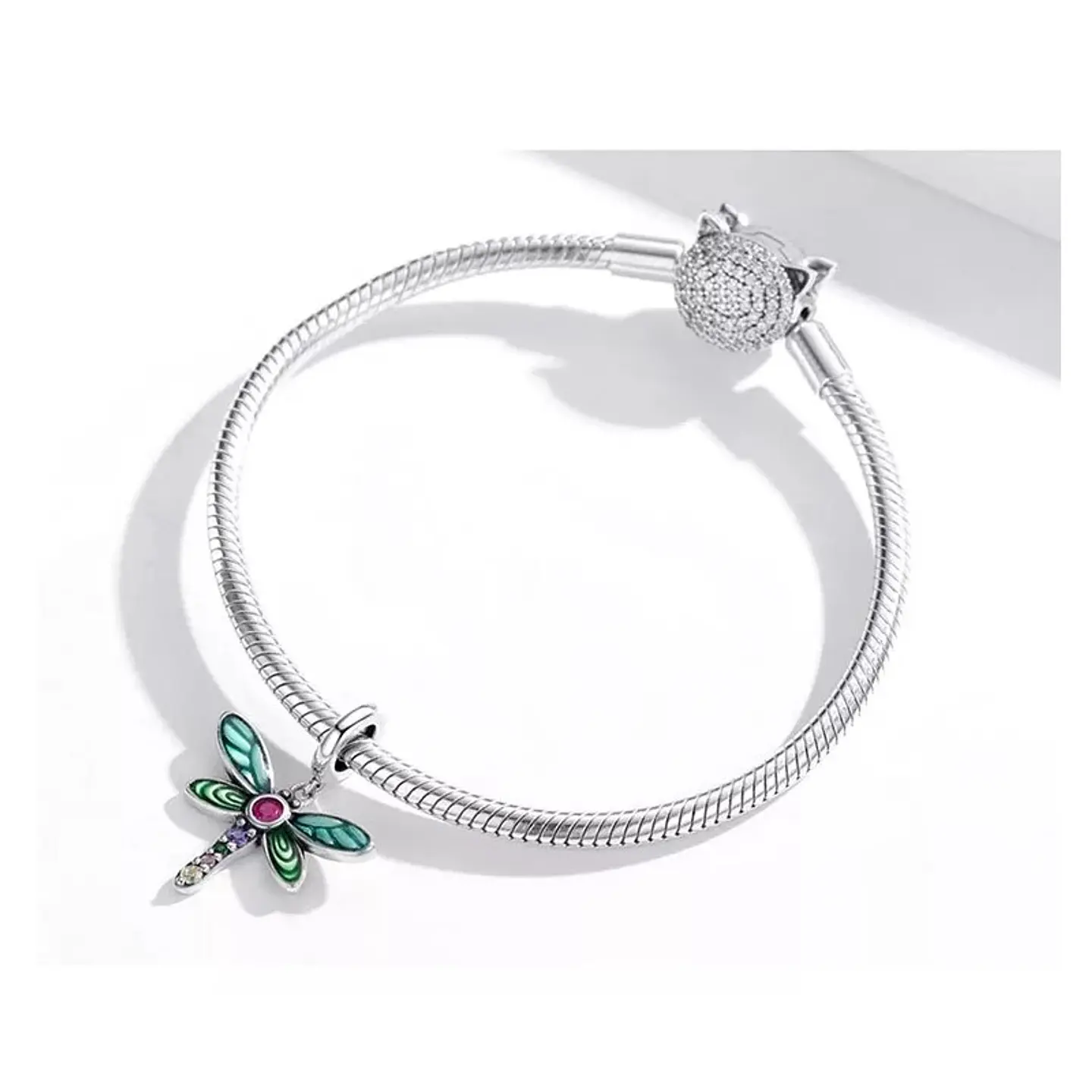 Charm Dije Plata 925 Libelula Multicolor 4