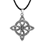 Collar Colgante Nudo De Bruja Nordica Plateado - Miniatura 1