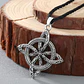 Collar Colgante Nudo De Bruja Nordica Plateado - Miniatura 3