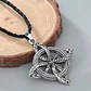 Collar Colgante Nudo De Bruja Nordica Plateado - Miniatura 5