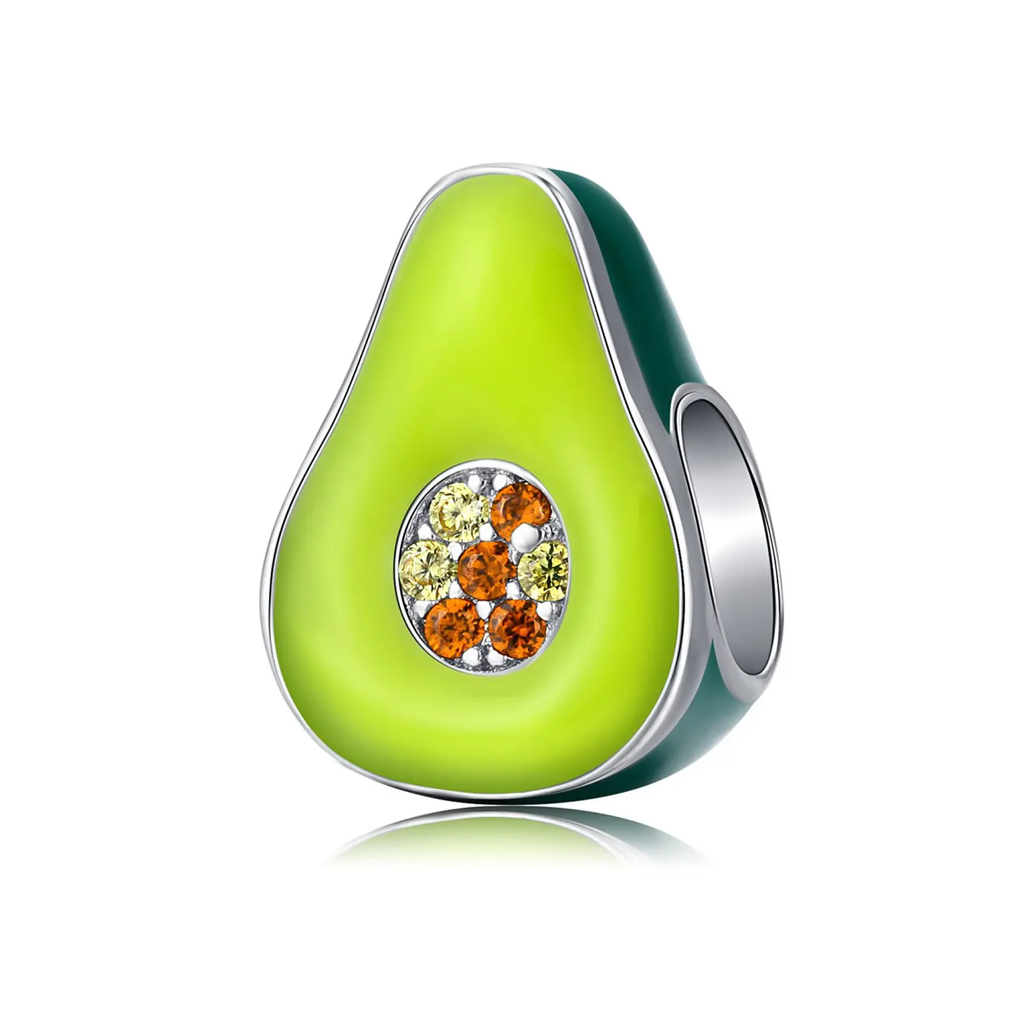 Charm Dije Plata 925 Palta Aguacate 1