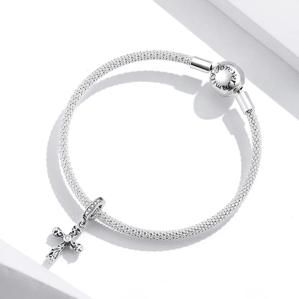 Charm Dije Plata 925 Cruz Vintage 2