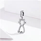 Charm Dije Plata 925 Gatito Feliz - Miniatura 3