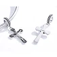 Charm Dije Plata 925 Colgante Crucifijo Cristo - Miniatura 2