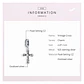 Charm Dije Plata 925 Cruz Vintage - Miniatura 6