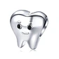 Charm Dije Plata 925 Muela Diente  - Miniatura 1