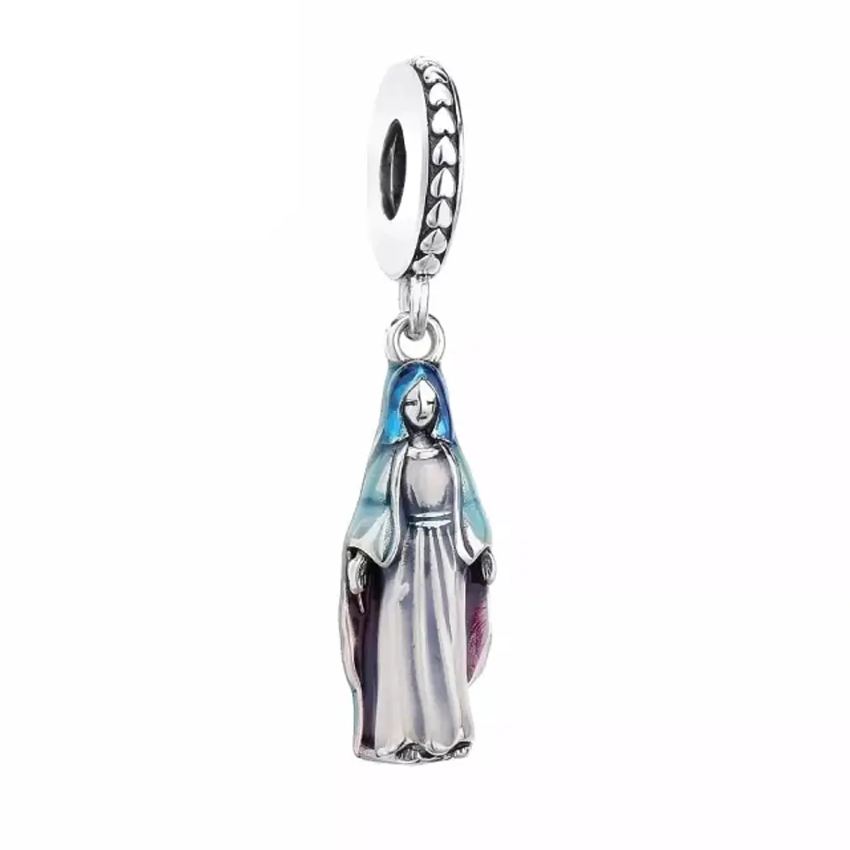 Charm Dije Plata 925 Colgante Virgen Maria 1