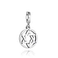Charm Dije Plata 925 Colgante Estrella de David - Miniatura 1