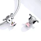 Charm Dije Plata 925 Niña con Flor  - Miniatura 2