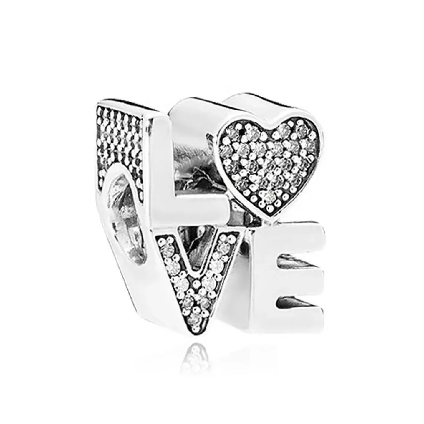 Charm Dije Plata 925 Love Blanco 1