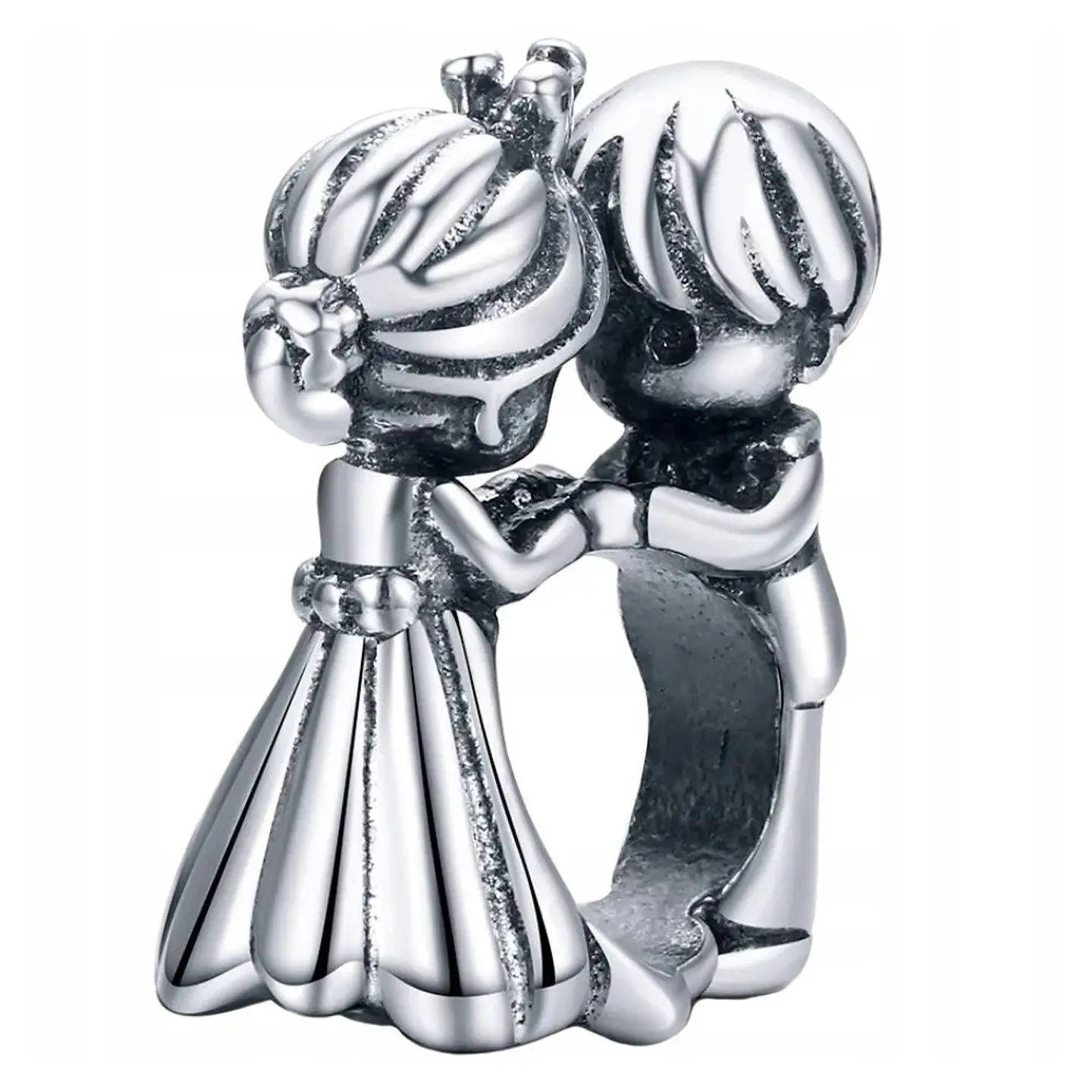 Charm Dije Plata 925 Pareja Novios 2 1