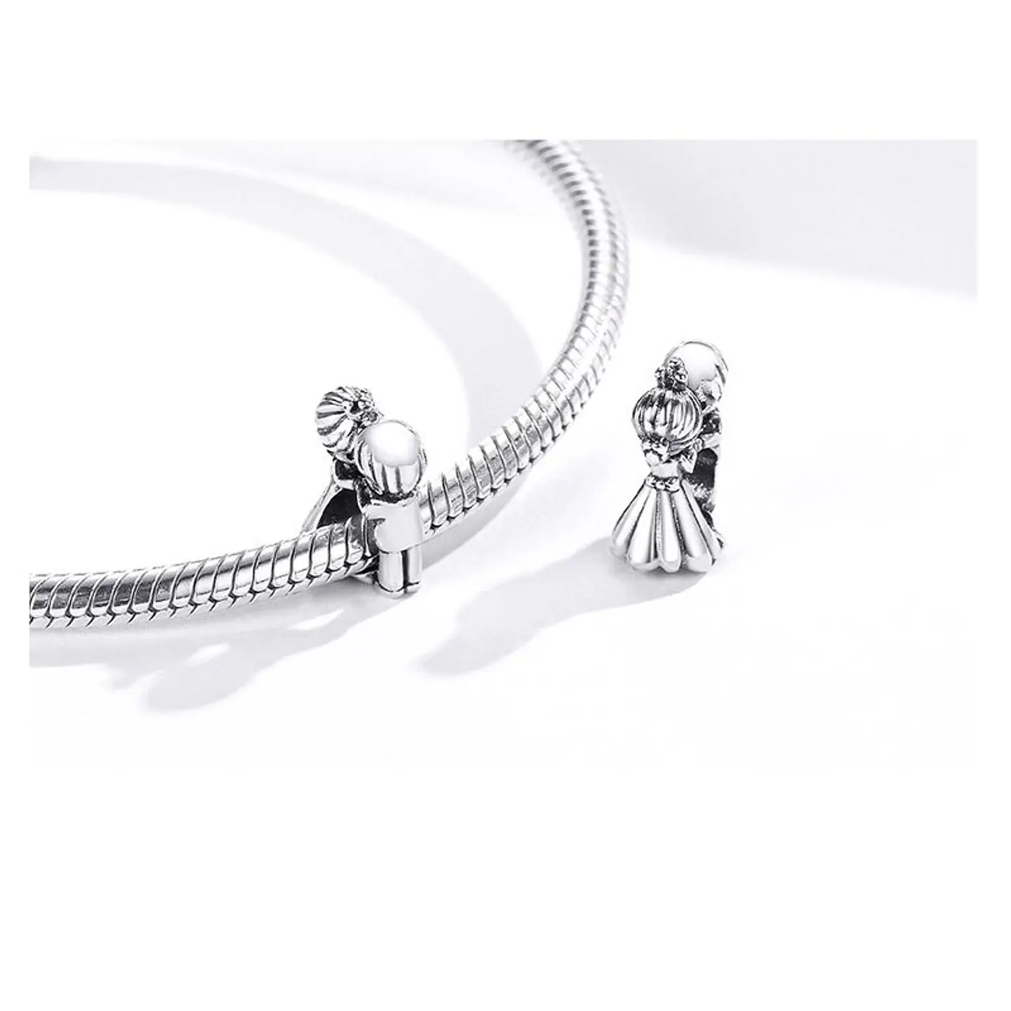 Charm Dije Plata 925 Pareja Novios 2 2