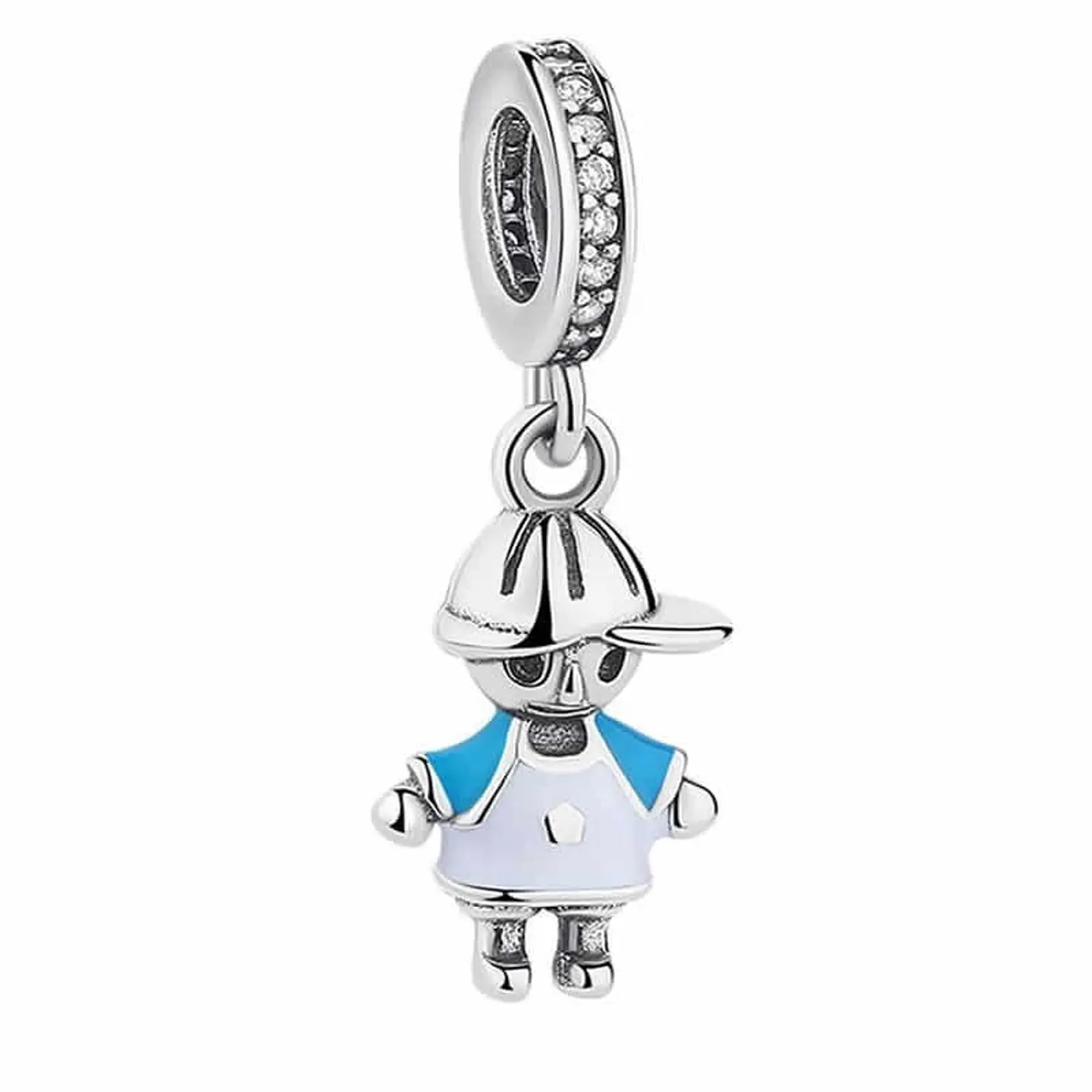 Charm Dije Plata 925 Niño Hijo Celeste 1