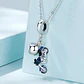Charm Dije Plata 925 Moto Azul y Casco - Miniatura 3