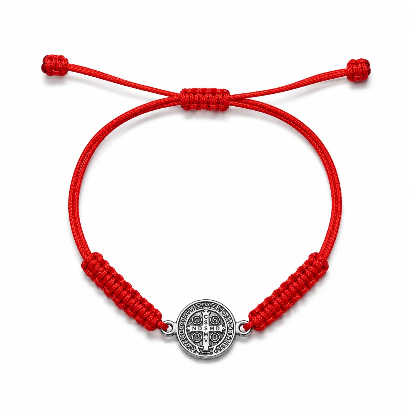 Pulsera Hilo Rojo Trenzado San Benito Abad 1