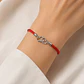 Pulsera Cuerda Roja Corazones Entrelazados - Miniatura 2