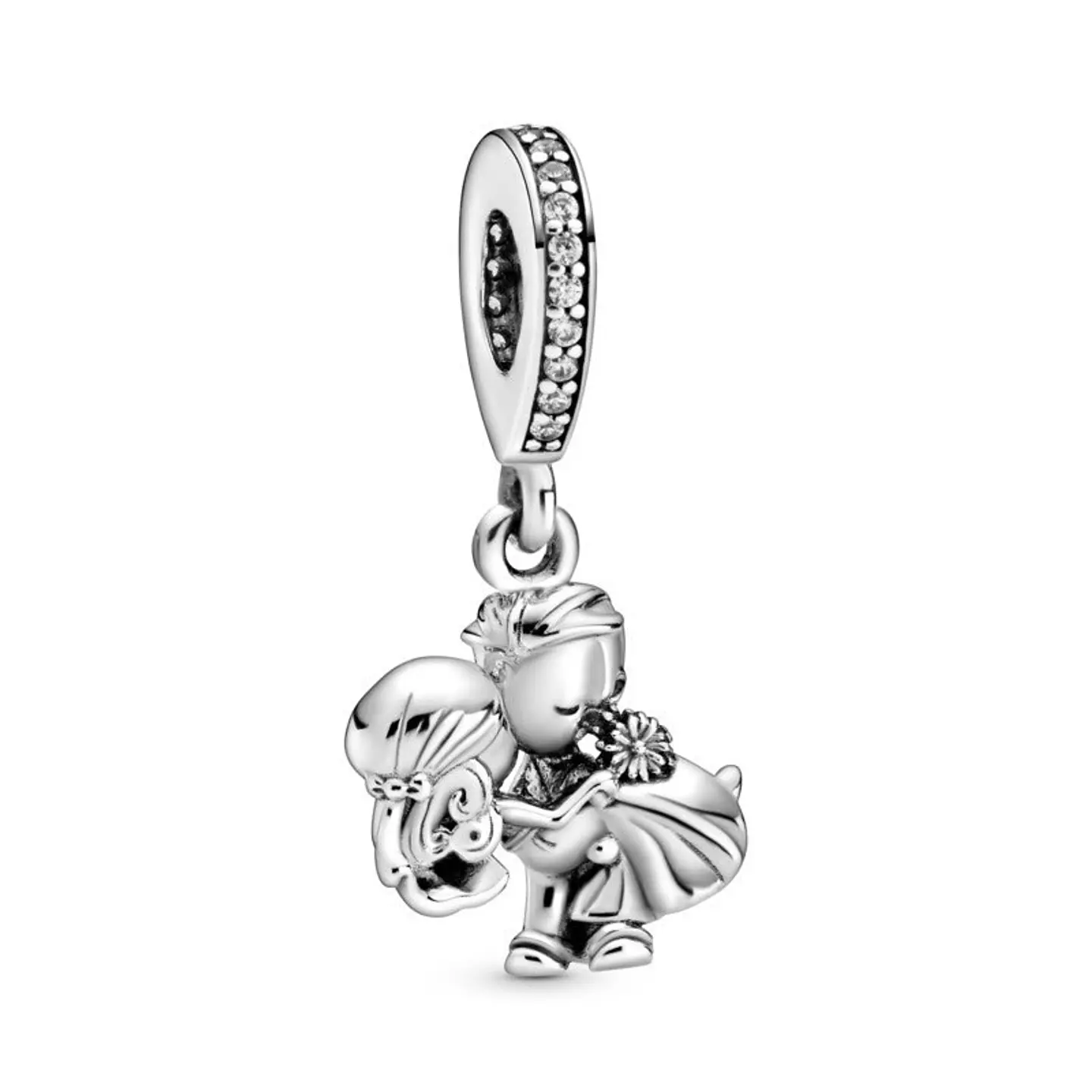 Charm Dije Plata 925 Pareja Esposos Boda 2