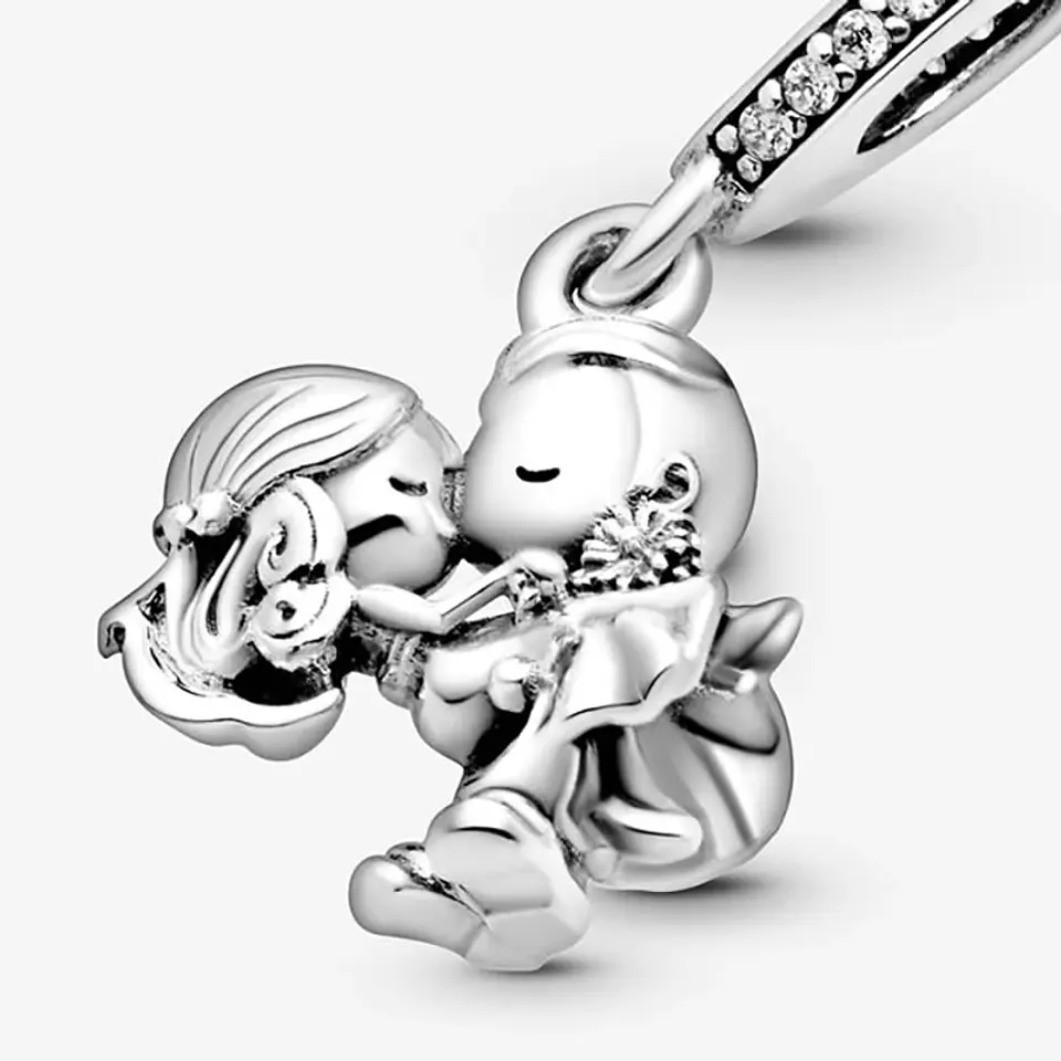 Charm Dije Plata 925 Pareja Esposos Boda 4