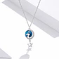 Collar Plata 925 Gatito con Luna y Estrella - Miniatura 5