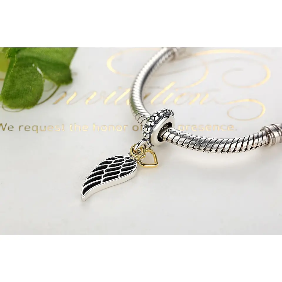 Charm Dije Plata 925 Ala De Angel 3