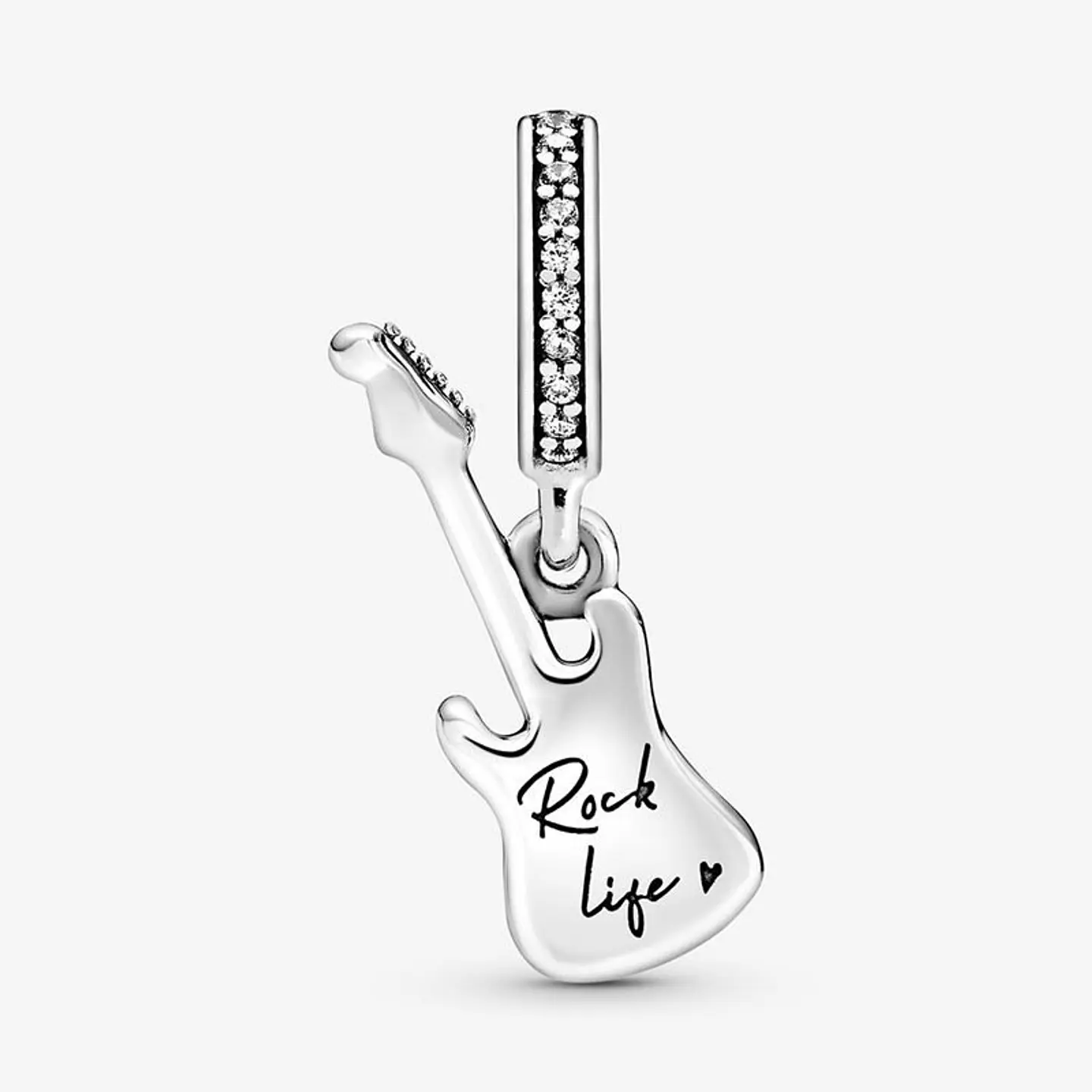 Charm Dije Plata 925 Guitarra Eléctrica 3