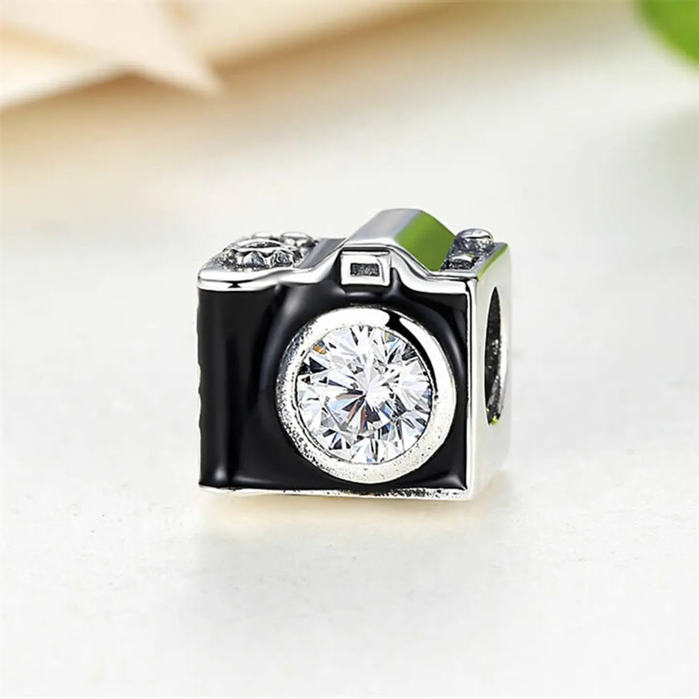 Charm Dije Plata 925 Camara Fotográfica 697 2