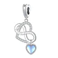 Charm Dije Plata 925 Corazon Infinito Sister - Miniatura 1