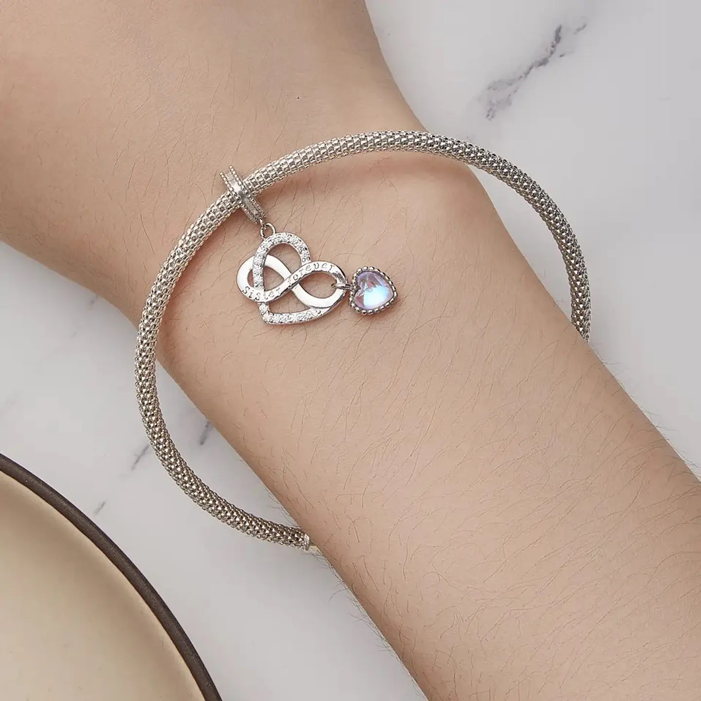 Charm Dije Plata 925 Corazon Infinito Sister 2