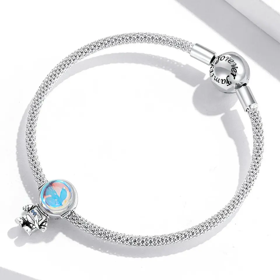 Charm Dije Plata 925 Astronauta Lunar 4