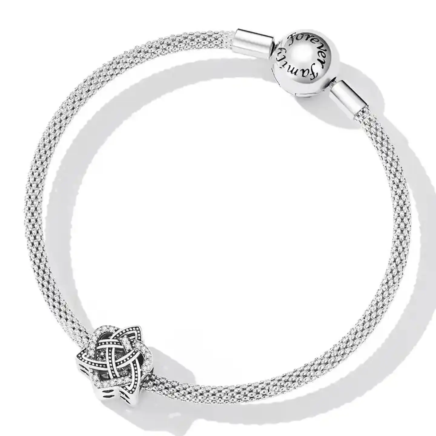 Charm Dije Plata 925 Triqueta Nudo Celta de Amor 2