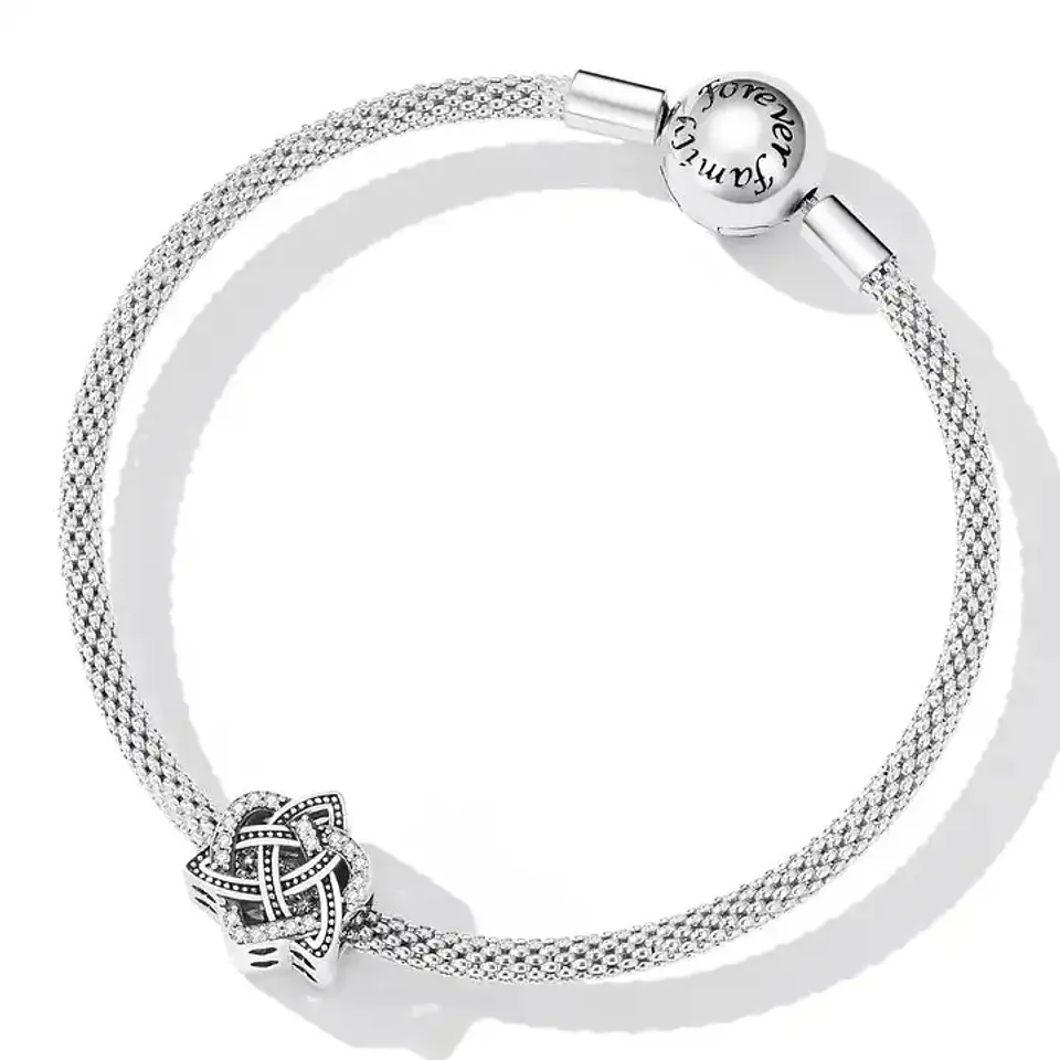 Charm Dije Plata 925 Triqueta Nudo Celta de Amor 2