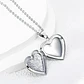 Collar Relicario Corazon Vintage Acero Plateado - Miniatura 2