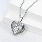 Collar Relicario Corazon Vintage Acero Plateado - Miniatura 4