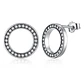 Aros Plata 925 Circulares con Circones - Miniatura 1