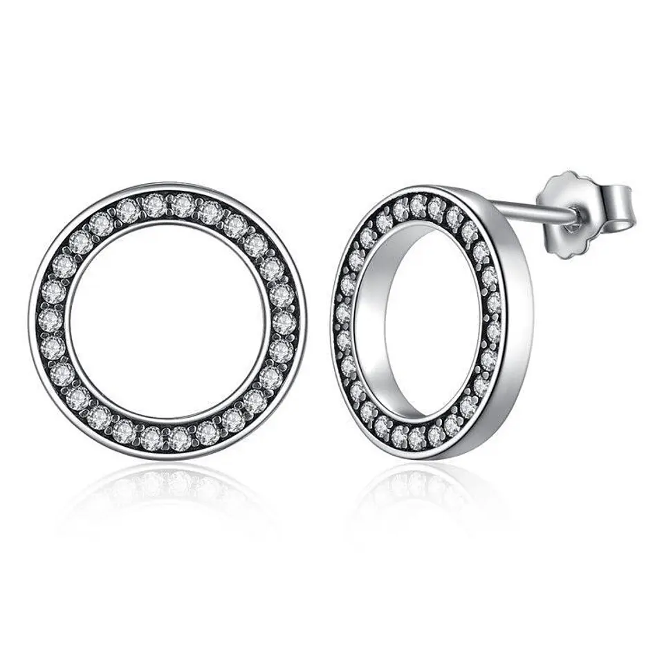 Aros Plata 925 Circulares con Circones 1