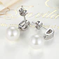Aros Plata 925 Perla Blanca y Circones - Miniatura 4