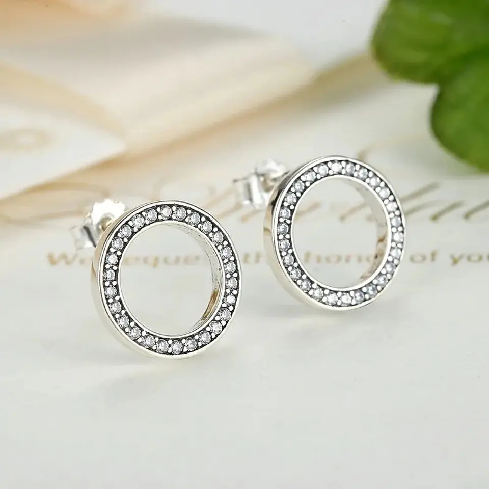 Aros Plata 925 Circulares con Circones 6