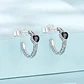 Aros Plata 925 Semi Argolla Corazon - Miniatura 3