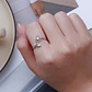 Anillo Plata 925 Flor Camelia Circon - Miniatura 2