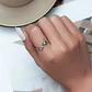 Anillo Plata 925 Colibri Picaflor con Hojas - Miniatura 2