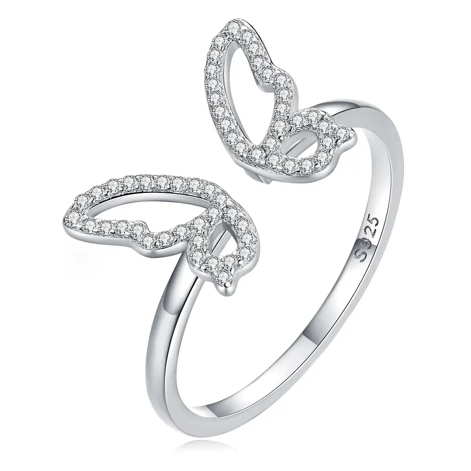 Anillo Plata 925 Mariposa Circones 1