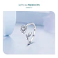 Anillo Plata 925 Flor Camelia Circon - Miniatura 7