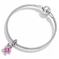 Charm Dije Plata Flor Purpura con Mariposa - Miniatura 2