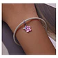Charm Dije Plata Flor Purpura con Mariposa - Miniatura 4