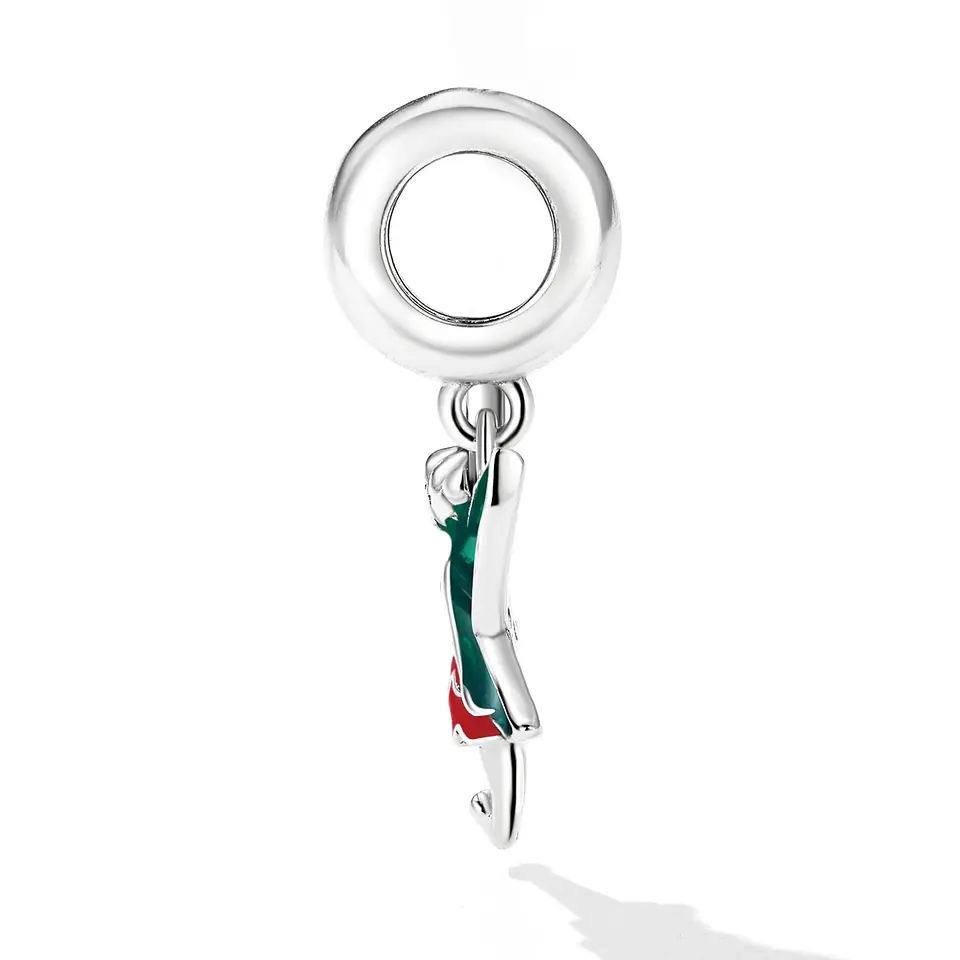 Charm Dije Plata Hada Elfo Colorida 5